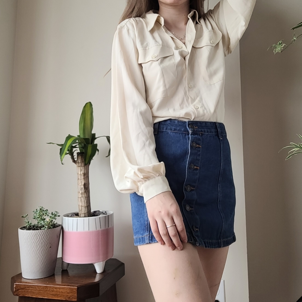 Top Shop Creme Blouse